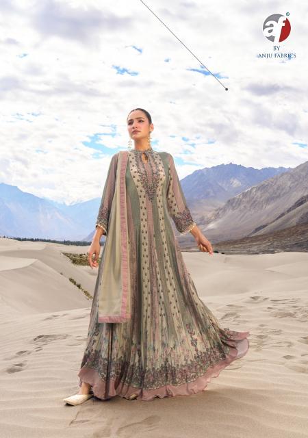 Anju fabrics deedar vol 3 gown kurtis wholesale